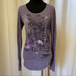 Harley Davison foil embossed shirt Langley BC Canada